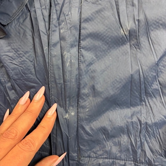 COLUMBIA Boys Navy Blue Omni Tech Hooded Rain Jacket Coat size: Medium (10/12) - Picture 4 of 6